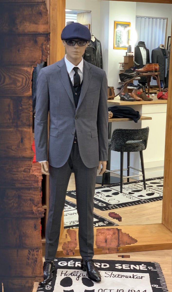 Derbies En Cuir Gris Gérard Séné - Taille 44, Occasion, Style élégant Pour Homme