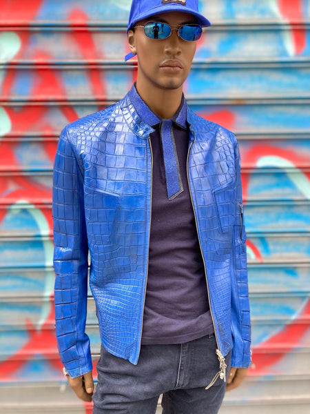 Blouson alligator/agneau